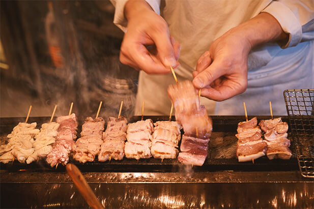 焼きシーン