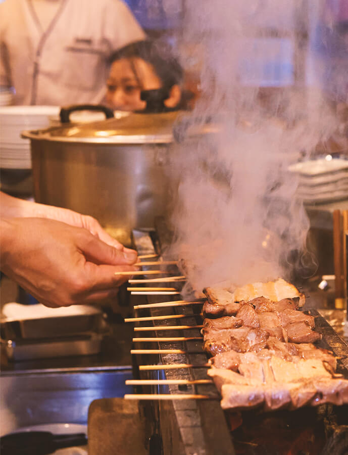 焼きシーン